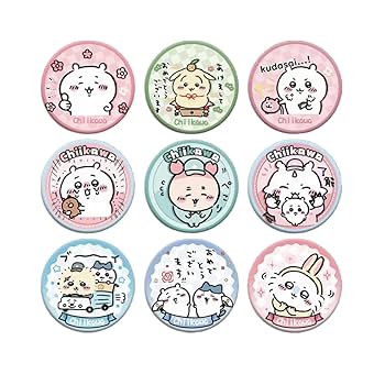 Amazon | ちいかわ 缶バッジ ちいかわ ハチワレ うさぎ 缶バッジ
